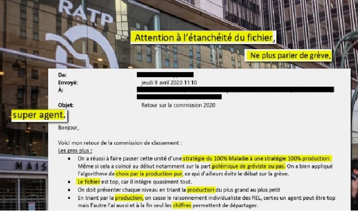 Victoire ! La RATP sanctionnée : 400 000 € d'amende pour le fichage des grévistes