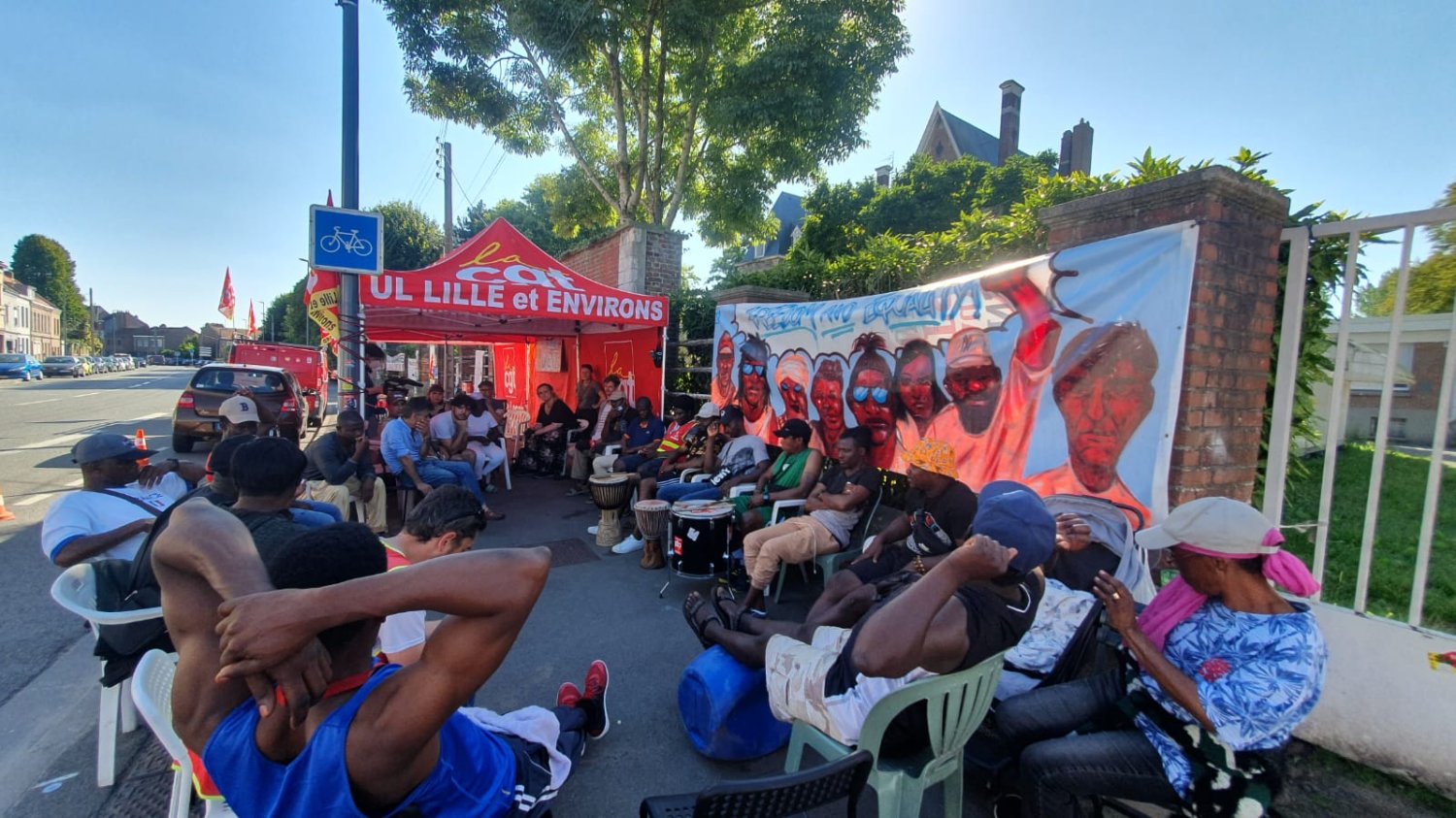 « Jusqu'à la victoire » : les compagnons d'Emmaüs Saint-André-lez-Lille entament leur 71ème jour de grève 