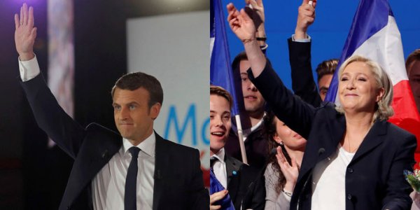 Tirs croisés du meeting de Le Pen à celui de Macron