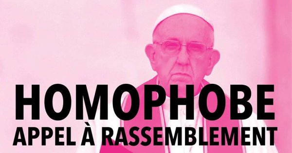 Message à celles et ceux qui relativisent l'homophobie et la transphobie du pape