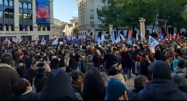 25 000 manifestants à Montpellier : mobilisation massive dans les transports et l'éducation