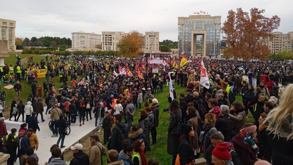 Manifestation impressionnante à Montpellier : 25 000 personnes dans la rue