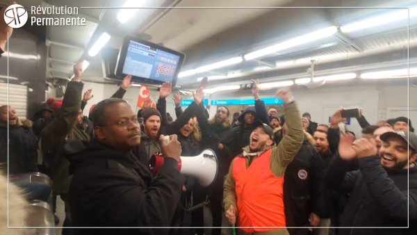 A Porte de Clignancourt, les agents RATP du métro et des bus s'unissent dans la grève !