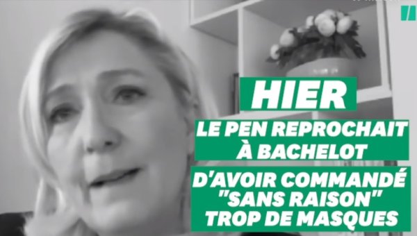 VIDEO. Quand Marine Le Pen reprochait d'avoir acheté “sans raison” trop de masques pendant l'épidémie de H1N1