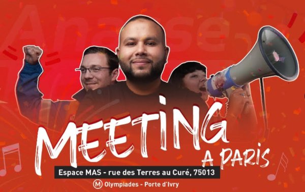 Anasse Kazib 2022 : soirée meeting et concert de lancement de campagne le 20 octobre à Paris !
