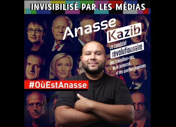 #OùEstAnasse : un hashtag contre l'invisibilisation médiatique de la candidature d'Anasse Kazib