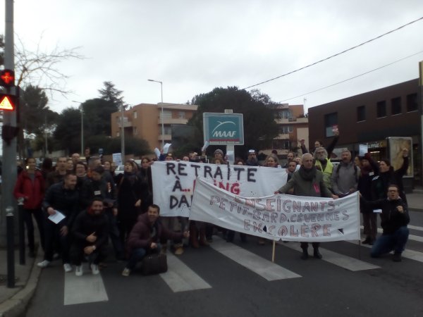 Mobilisation des profs à Montpellier : « Nous nous battons aux côtés de tous ceux qui luttent pour sauver leur retraite ! »