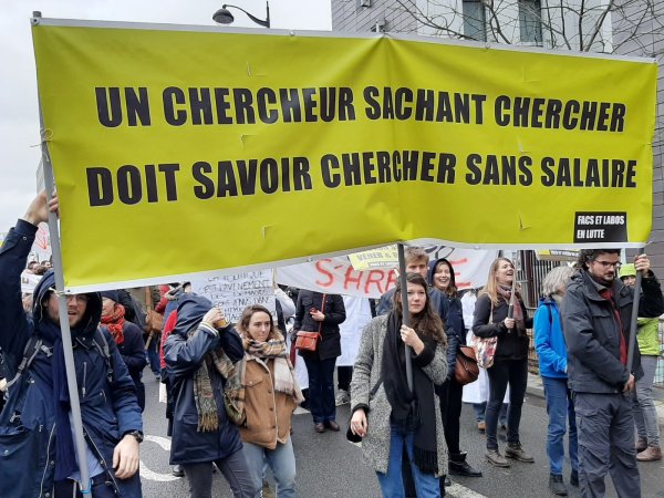 5 mars : manifestation massive et festive de l'enseignement supérieur et la recherche à Paris