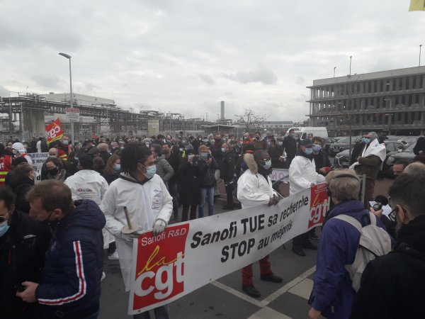 Sanofi : les grévistes et de nombreux soutiens se donnent rendez-vous ce 11 mars à 11h à Bercy 
