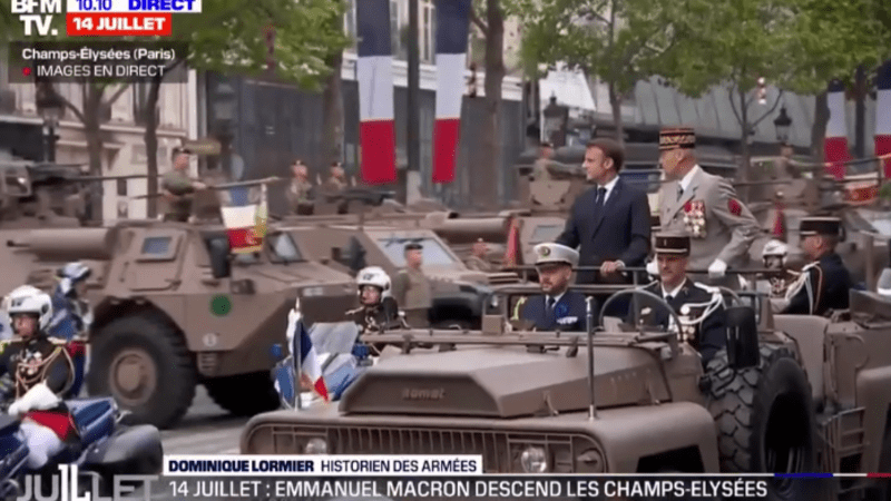 Macron hué sur les Champs-Elysées, le militant Ritchy Thibault interpellé…un 14 juillet sous tension